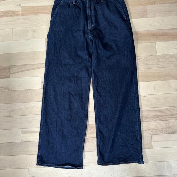 Silver Jeans Co. Wide Leg Denim Pants – Size 30 High Rise Dark Wash - Picture 4 of 8